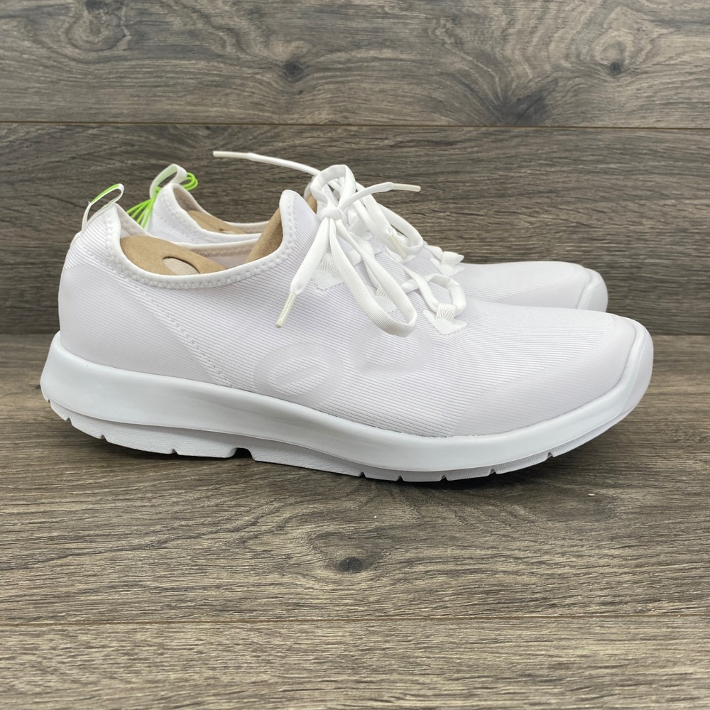 Oofos OOMG Sport LS Sneakers Mens 11 White Recovery Lace Up Shoes 5086